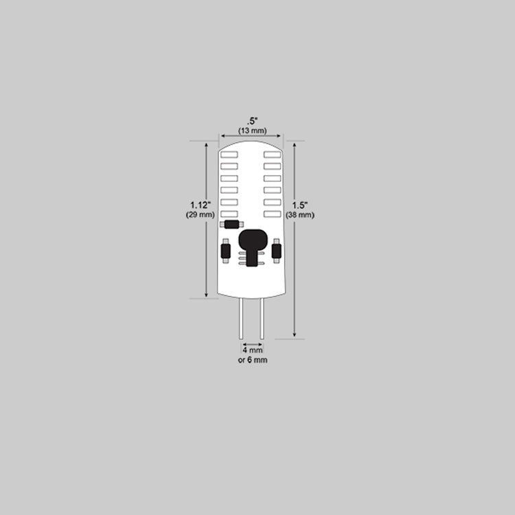 Dauer 487192 (5 Pack) 3000K, 3W G4 LED Encapsulated Bi-Pin bulb