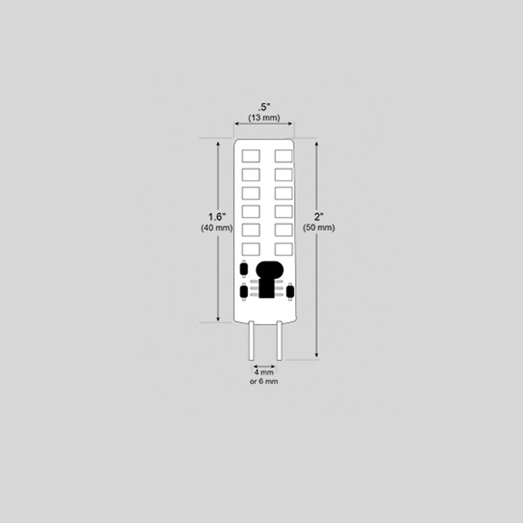 Dauer 487196-3000K • 4W G4 LED Encapsulated Bi-Pin, 3000K - Lamp/Bulb - All Lighting Direct