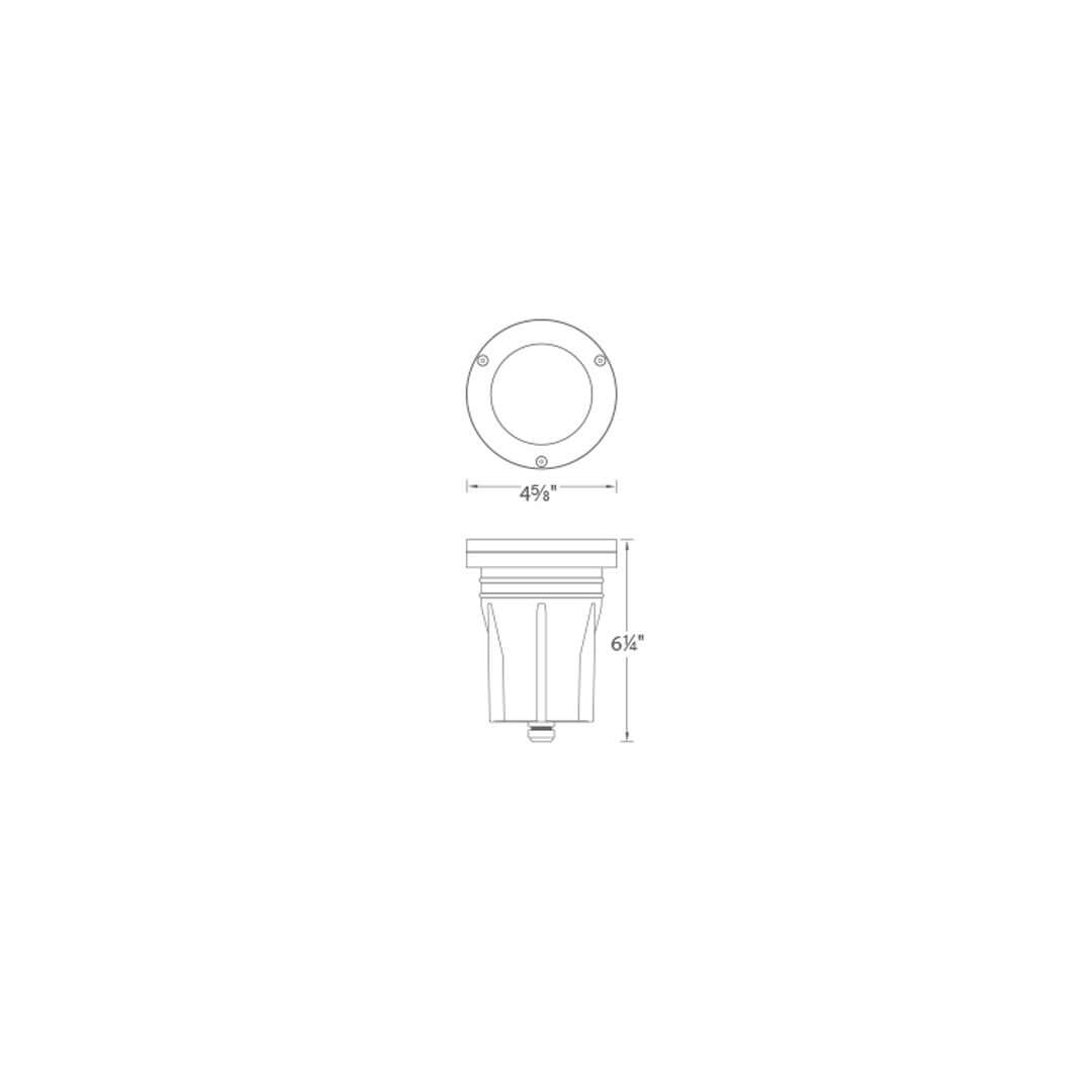 WAC 5031-27BZ • 3″ Inground 12V Landscape Recessed LED, Bronze, 2700K - Well Light - All Lighting Direct