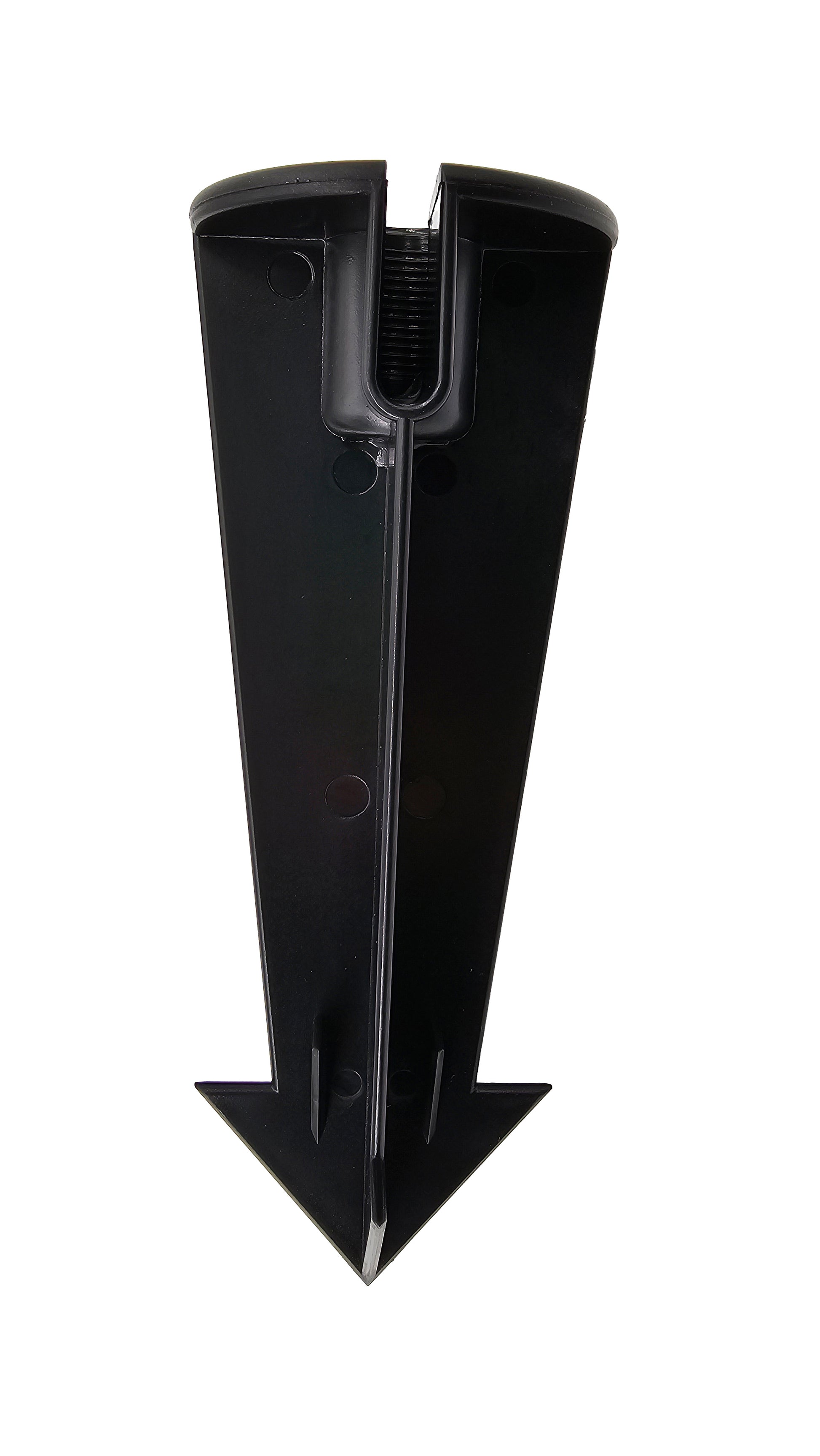 standard low voltage landscape lighting ground stake or spike in black abs plastic