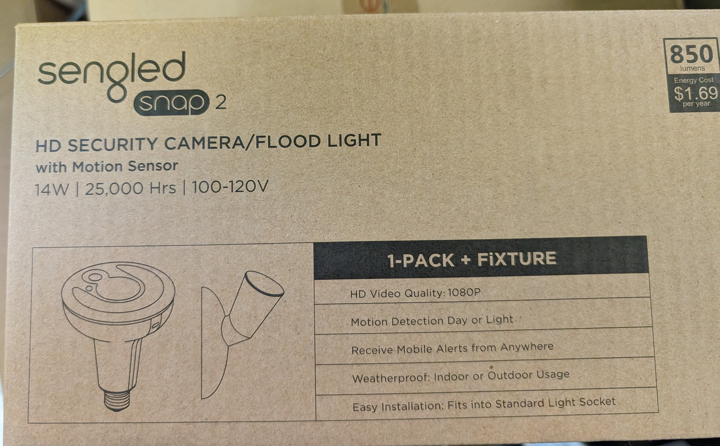 Sengled SNAP 2 • Snap Smart Camera with Wifi Security Camera Built In - Smart LED Bulb - All Lighting Direct