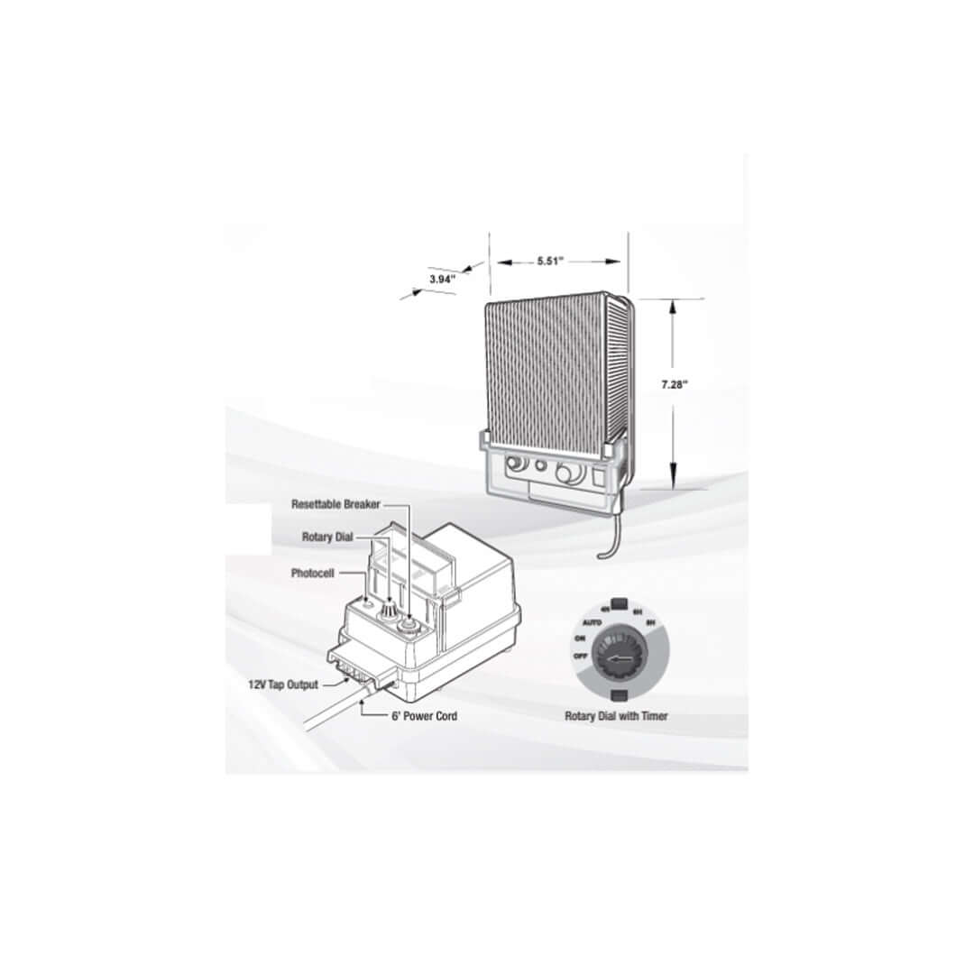 Unique Lighting Transformer, 12V, 60-Watt, Timer & Photocell - Transformer - All Lighting Direct