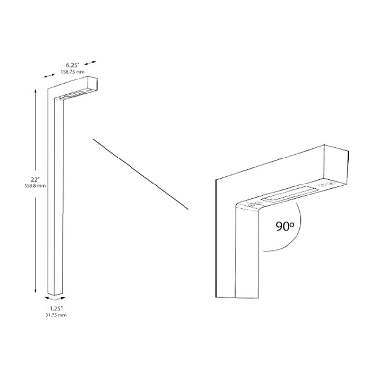 Dauer 489909 • ENCLAVE 22" L - Path Light, Brass - Path Light - All Lighting Direct