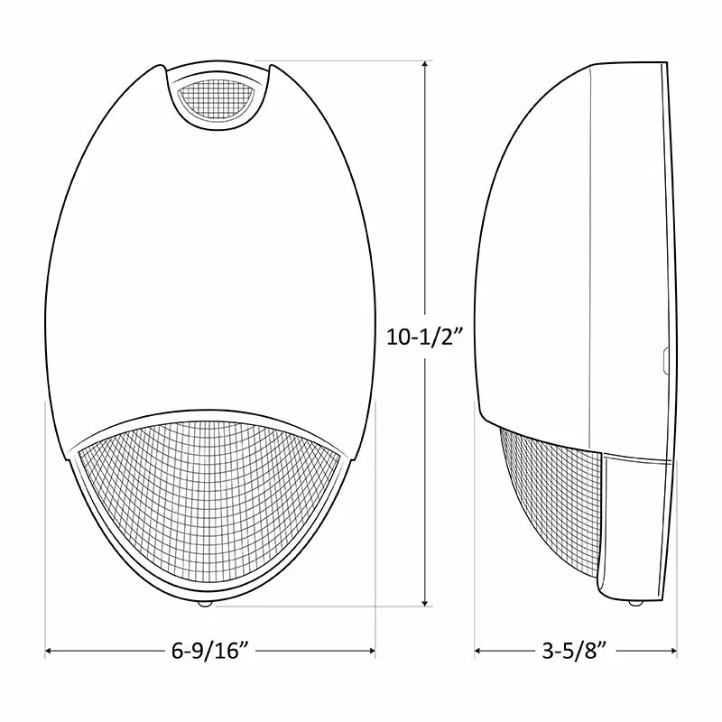 Westgate DBEL-ACEM-BR-SDT | Always On Emergency LED Light, 12W, 120-277V, Bronze