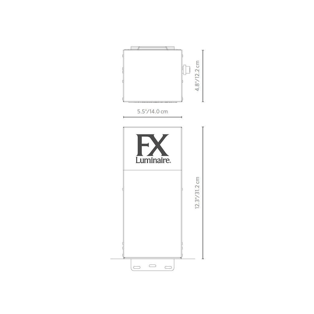 FX Luminaire EX150SS • 150W EX Transformer, Stainless Steel, Single 15V Output - Transformer - All Lighting Direct