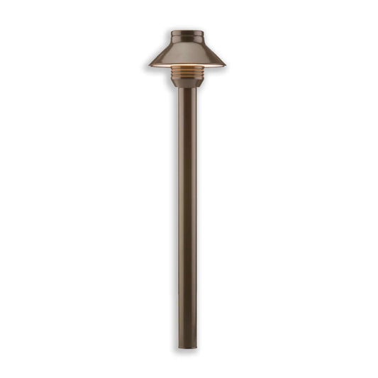 FX Luminaire SP-A-LED20W-18R-BZ • 20W Aluminum 18" LED Path Light in Bronze - Path Light - All Lighting Direct