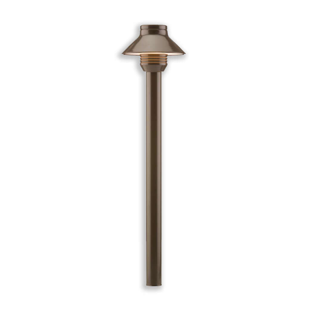 FX Luminaire SP-A-LED20W-12R-BZ • 20W Aluminum 12" LED Path Light in Bronze - Path Light - All Lighting Direct
