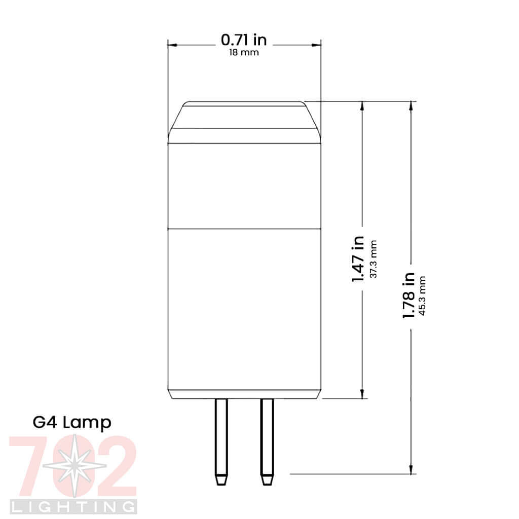 702 Lighting 702 Lighting LED G4 Bi-Pin lamp, 2-Watt, 3000K CCT Lamp/Bulb - All Lighting Direct