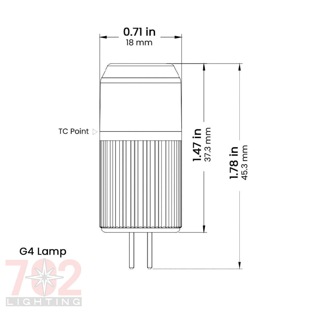 702 Lighting LED G4 Bi-Pin lamp, 3W, 2700K, Long Lasting - Lamp/Bulb - All Lighting Direct