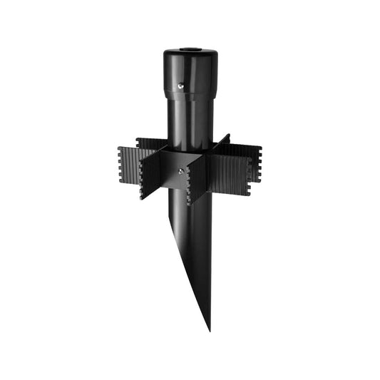 RAB Lighting MP19B • Mighty Post 19" Black, 3" Diameter Post - Mounting Stake - All Lighting Direct