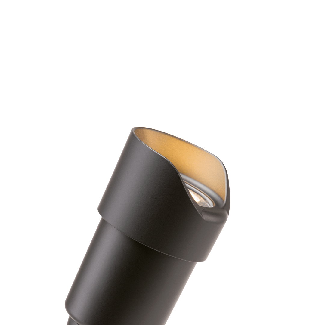 FX Luminaire RS-NL-FB | RS Up light in Flat Black, No Lamp & Clear Lens Uplight - All Lighting Direct