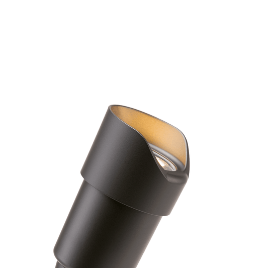 FX Luminaire RS-NL-FB | RS Up light in Flat Black, No Lamp & Clear Lens Uplight - All Lighting Direct