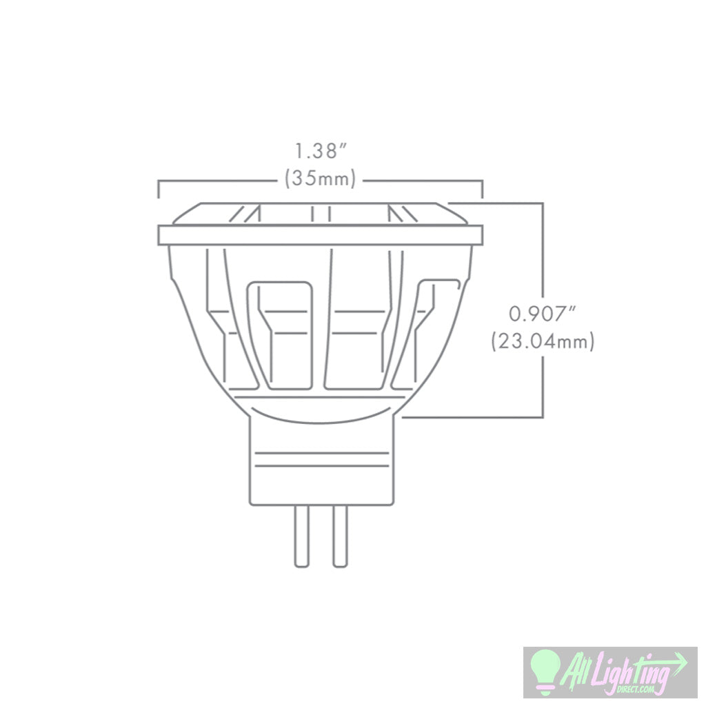 Brilliance MR11-2-2700-30 • MR11 LED Bulb 2W, 2700K/30° - Lamp/Bulb - All Lighting Direct