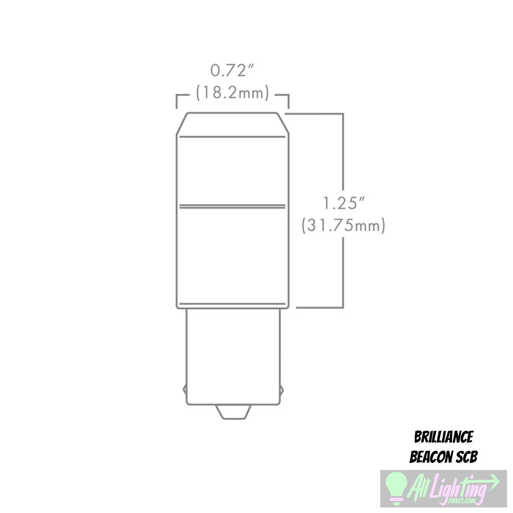 Brilliance BEACON-SCB-3000 • Ceramic SCB LED Bulb 2W & 3000K - Lamp/Bulb - All Lighting Direct