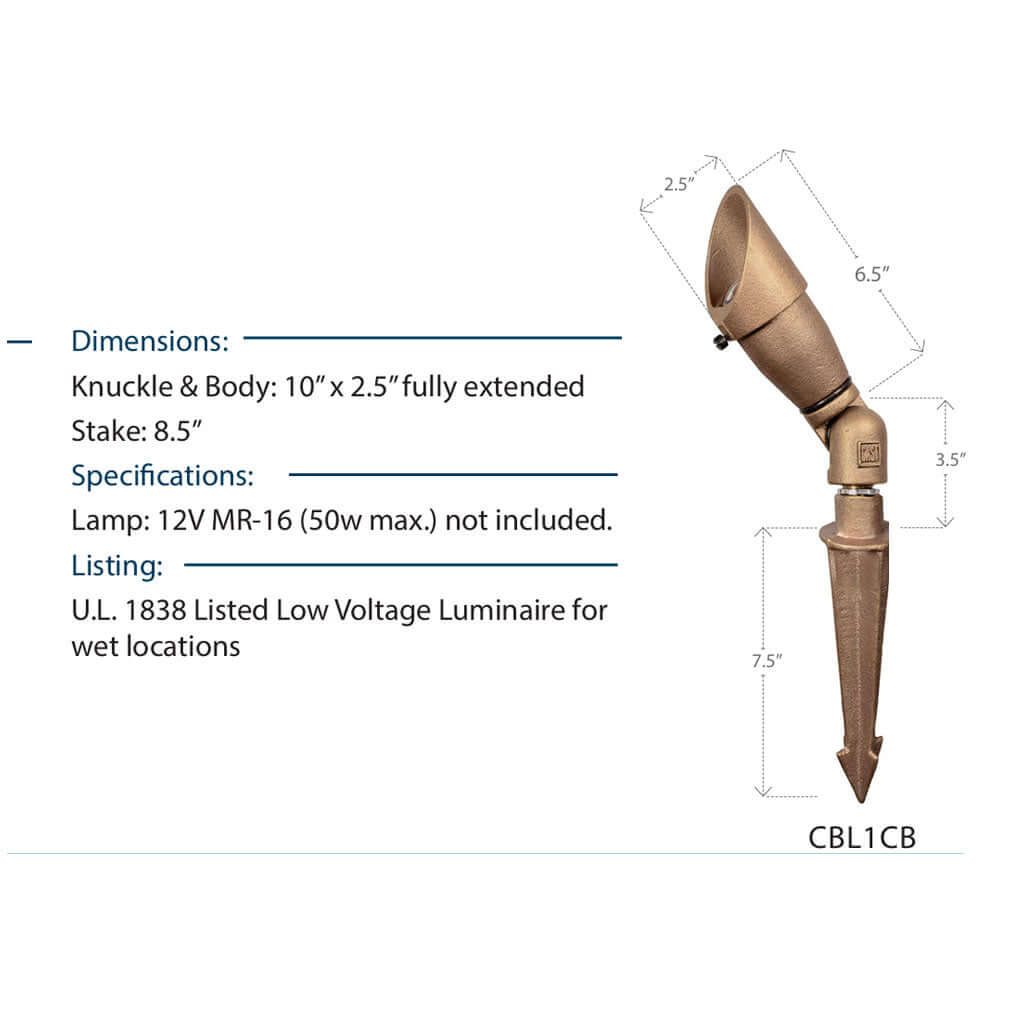 Cast Lighting Cast Lighting MR-16 Bullet Spot Light Uplight - All Lighting Direct