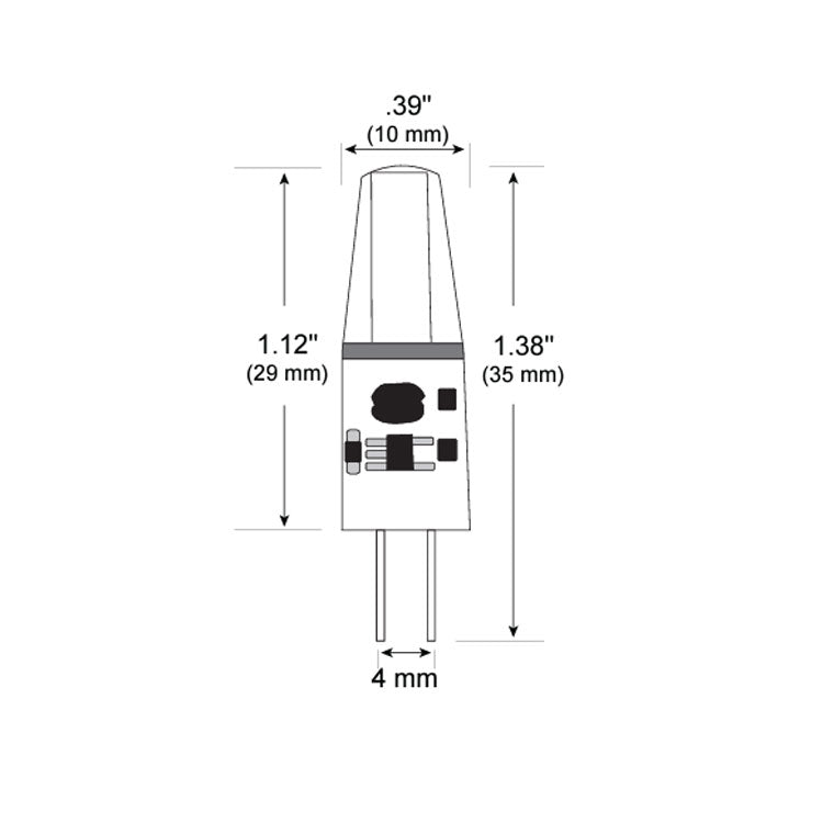 Dauer 487170-3000K • G4 2COB Encapsulated LED 2W & 3000K - Lamp/Bulb - All Lighting Direct