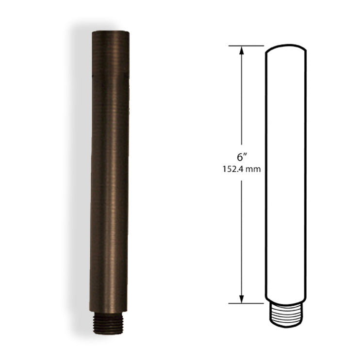 Dauer 490031 • Solid Brass Riser - 6" - Stem/Riser - All Lighting Direct