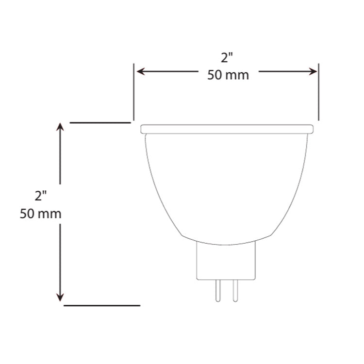 Dauer 487066 • 4W MR16 LED, 3000K & 100° - Lamp/Bulb - All Lighting Direct