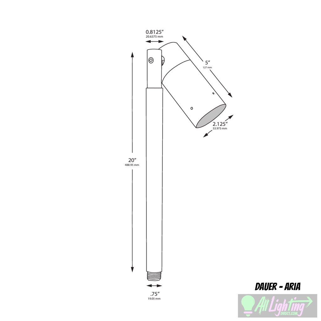 Dauer 489917-P20 • ARIA 20" Path Light - Path Light - All Lighting Direct