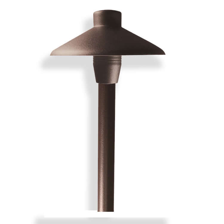 Dauer 490112 - BALI 6" China-Hat Path Light, 21" Height, Brass - Path Light - All Lighting Direct