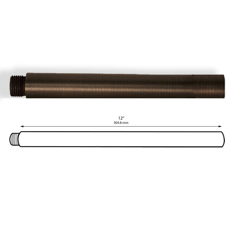 Dauer 490032 • Solid Brass Riser - 12" - Stem/Riser - All Lighting Direct