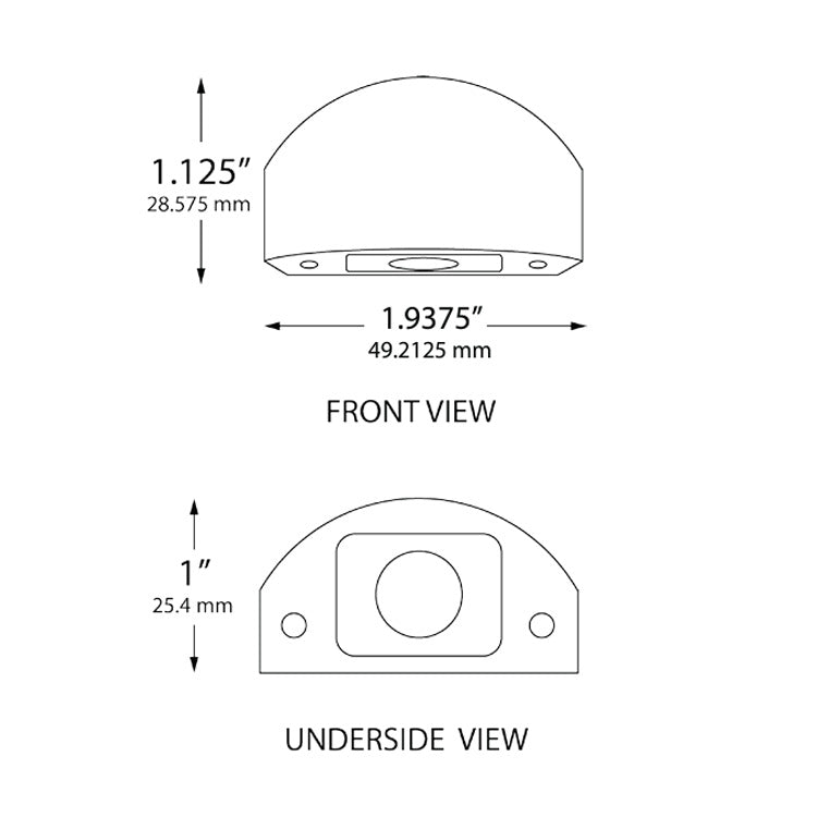 Dauer 490074-WH-3K • BUTTONWOOD Micro-Deck Light 3000K WHITE - Deck Light - All Lighting Direct