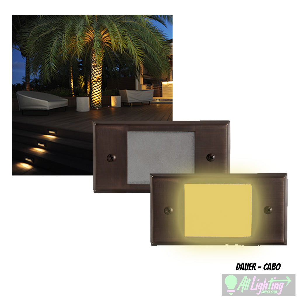 Dauer 489928-3000K • CABO Flat Integrated LED Step Light - Step Light - All Lighting Direct