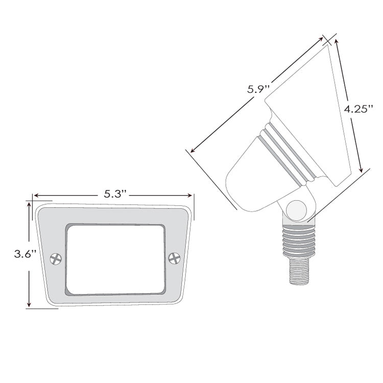 Dauer 490010 • DIPLOMAT Brass Wall Washer- Large - Wall Wash - All Lighting Direct
