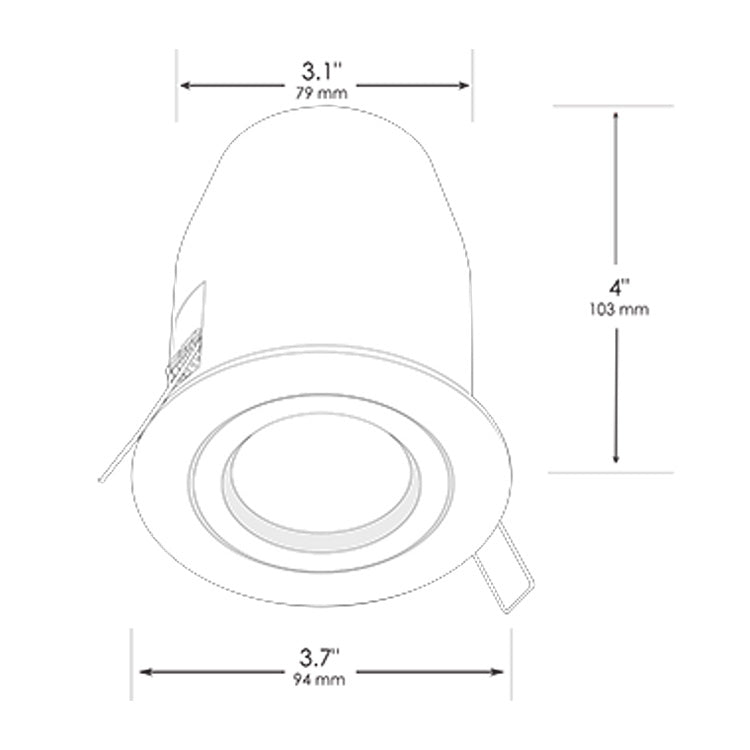 Dauer 490061 • HIDEAWAY MR16 Soffit Downlight - Downlight - All Lighting Direct