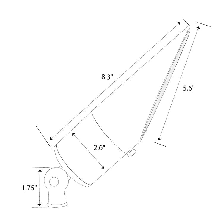 Dauer 489838 • MCALLISTER Uplight 10W, 3000K & 60° - Uplight - All Lighting Direct