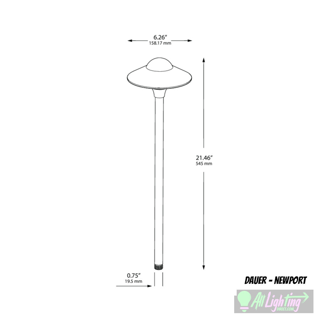 Dauer 489903-3000K • NEWPORT Integrated LED Path Light - Path Light - All Lighting Direct