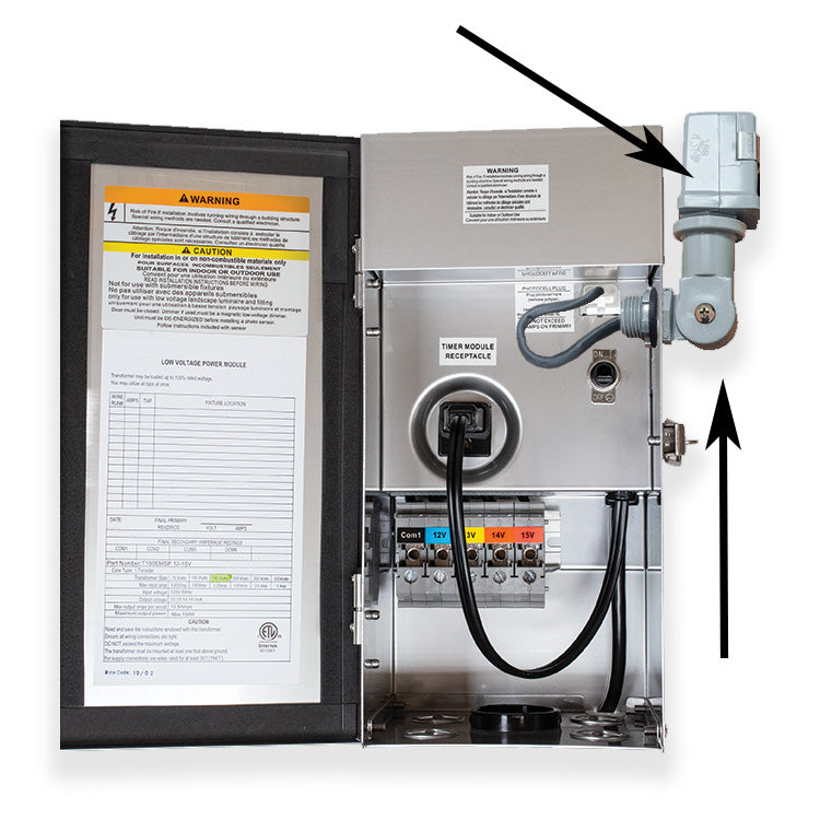 Dauer 600516 • PPC-8 Pluggable Photocell Stem & Swivel Mount, 120V - Pluggable Photocell - All Lighting Direct