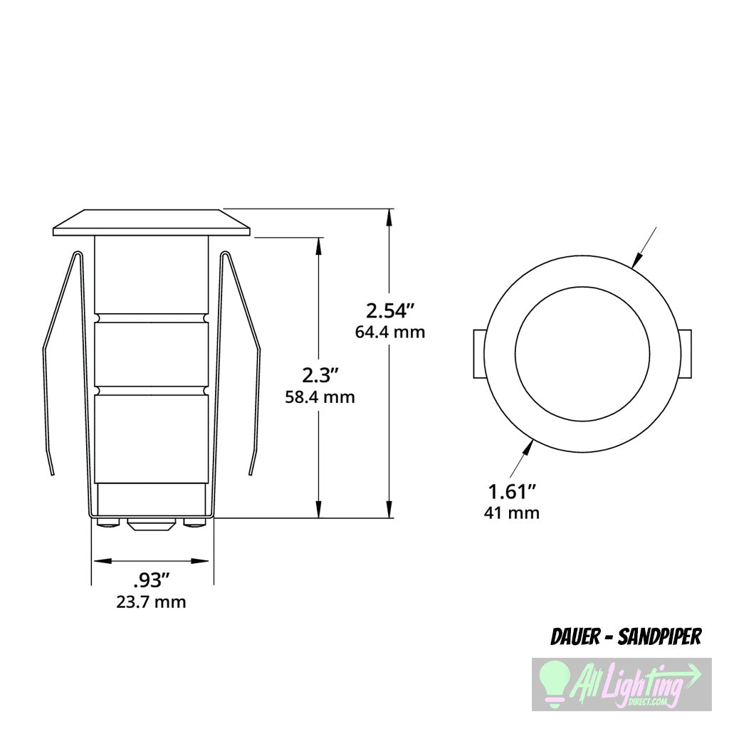 Dauer 489880 • SANDPIPER 1W Marker Light - Marker Light - All Lighting Direct