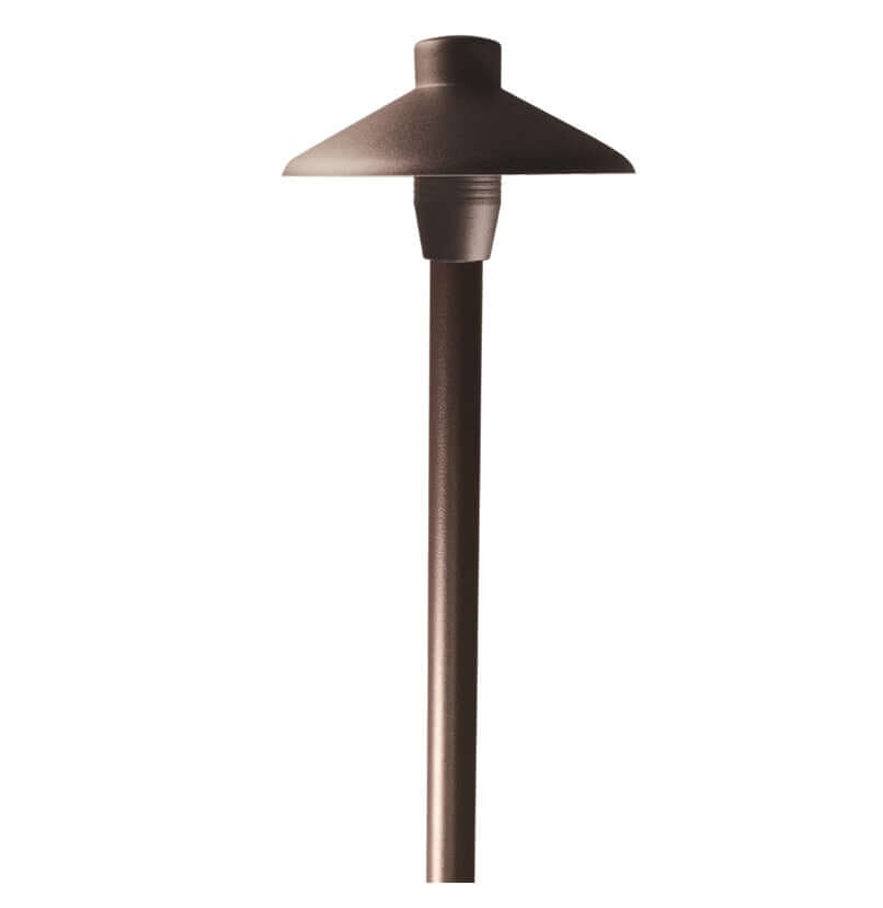Dauer 490112 - BALI 6" China-Hat Path Light, 21" Height, Brass - Path Light - All Lighting Direct