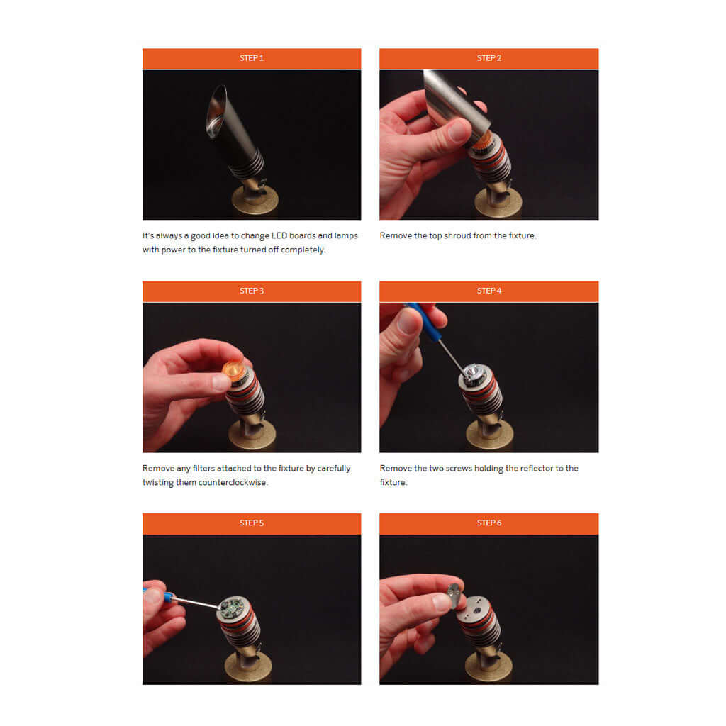 FXL KIT6LEDRDW • 6 LED Replacement Board Kit, 35°/60°/2700K - Board/Chip - All Lighting Direct