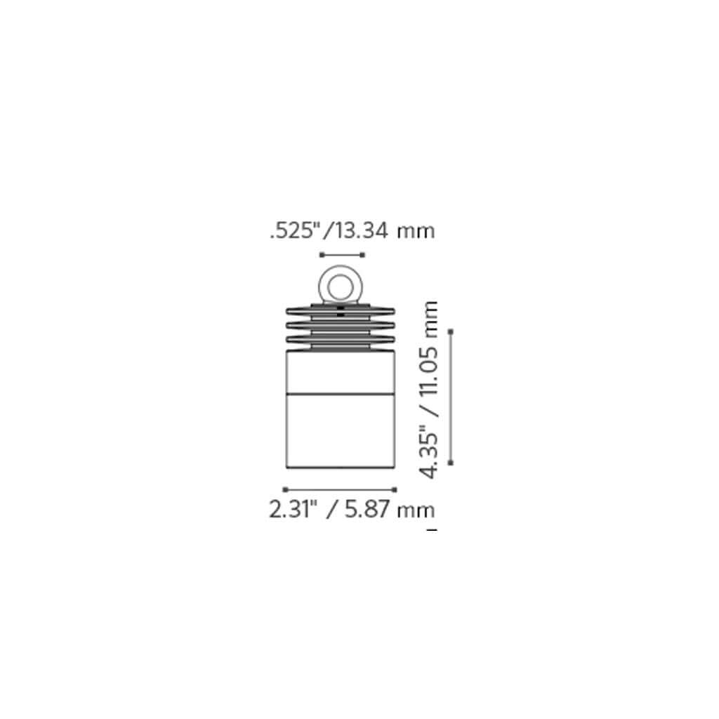 FX Luminaire VE-3LED-BZ • VE Series 3-LED Hanging Down Light in Bronze Metallic - Downlight - All Lighting Direct