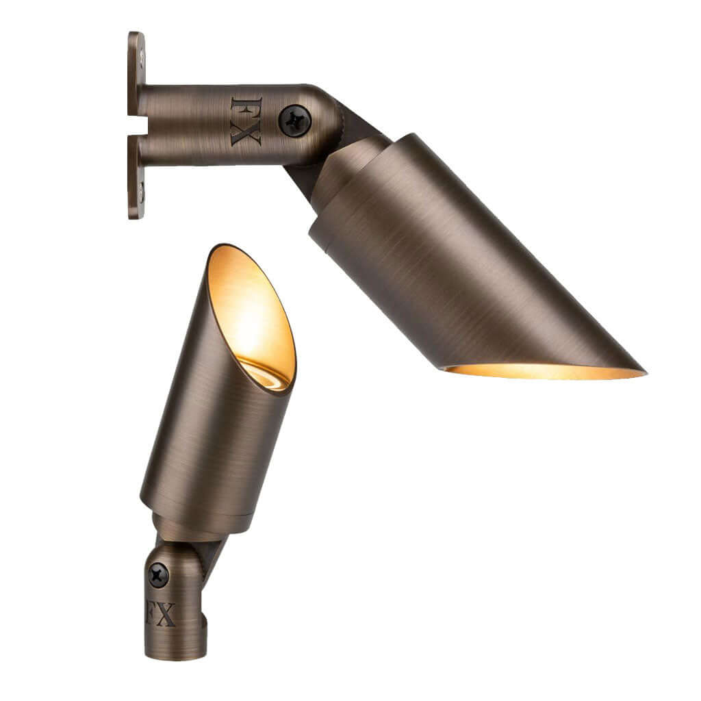 FX Luminaire CA-51-NL-AB • Cora Collection MR16 Uplight in Bronze • No Lamp - Uplight - All Lighting Direct