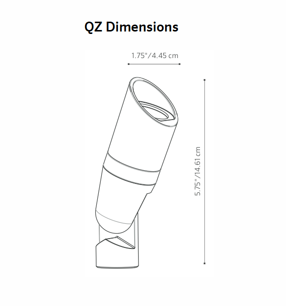 FX Luminaire QZ 1LED Up Light in Bronze Metallic - Uplight - All Lighting Direct