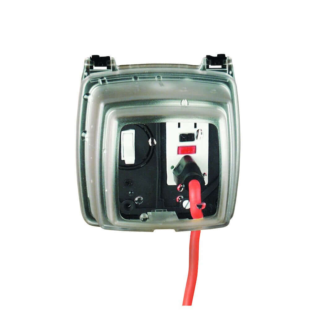 Intermatic WP1230C • Vertical 2-gang Weatherproof Outlet Cover • 3.125" Clear - Outlet Cover - All Lighting Direct
