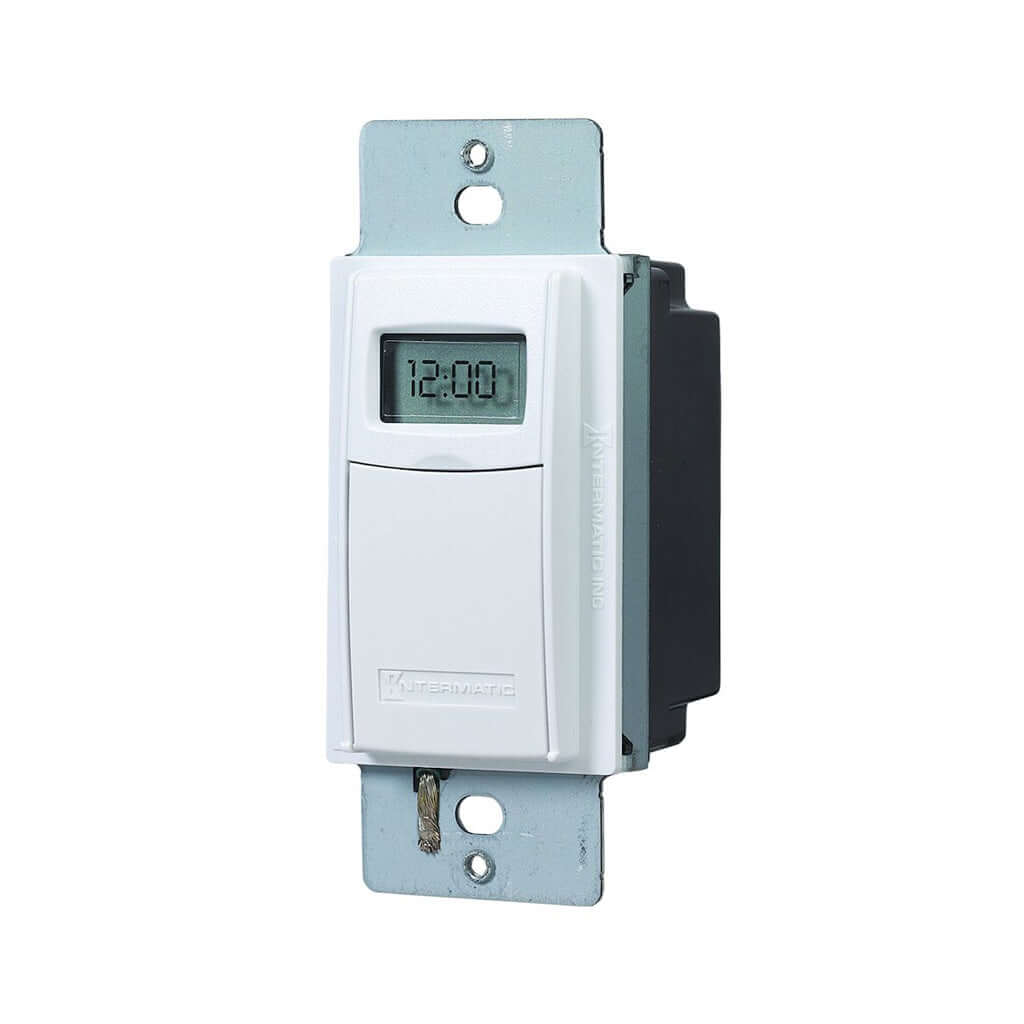 Intermatic EI600WC • Heavy-Duty 7-Day Programmable Timer • 120-277 VAC, 20A • White Color - Timer - All Lighting Direct