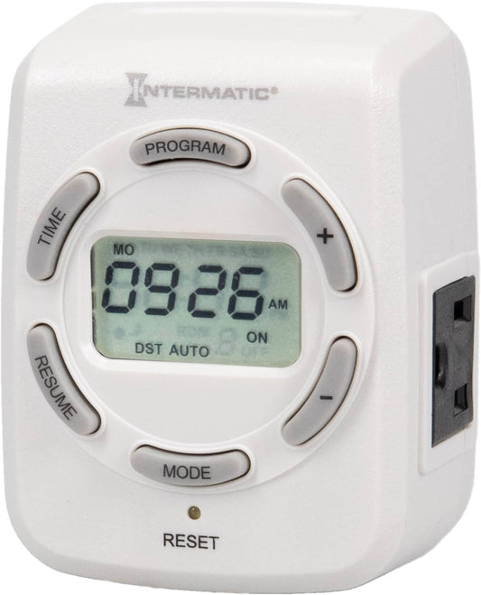 Intermatic DT122K • 7-Day Digital Indoor Timer with 2-Outlets - Timer - All Lighting Direct
