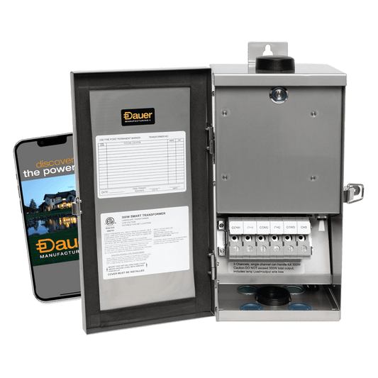 Dauer Jarvis 300W, 3-Zone Smart Wi-Fi Transformer (490545), Stainless Steel - Transformer - All Lighting Direct