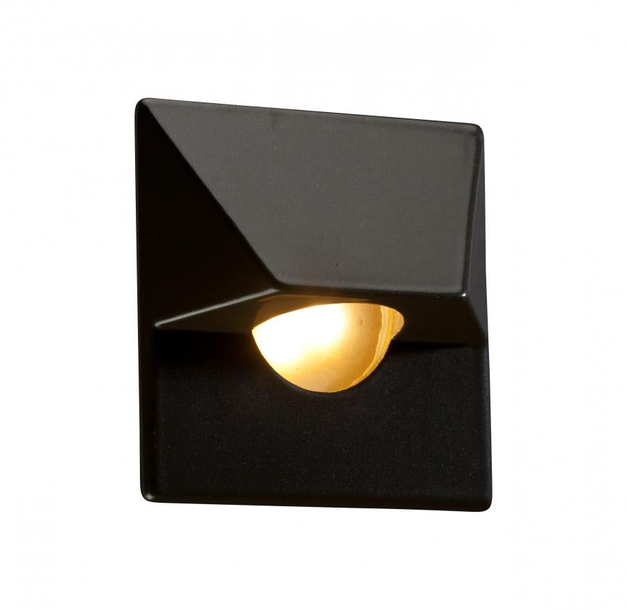 FX Luminaire MO 3LED Wall Light, Square in Flat Black