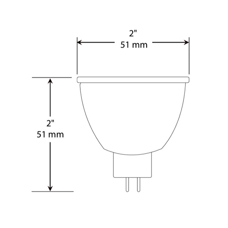 Dauer 487073 • MR16 LED BULB 7W, 3000K & 15° - Lamp/Bulb - All Lighting Direct