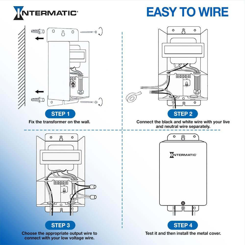 Intermatic PX300S • 300W Pool Transformer, Multi Tap • Stainless Steel - Transformer - All Lighting Direct