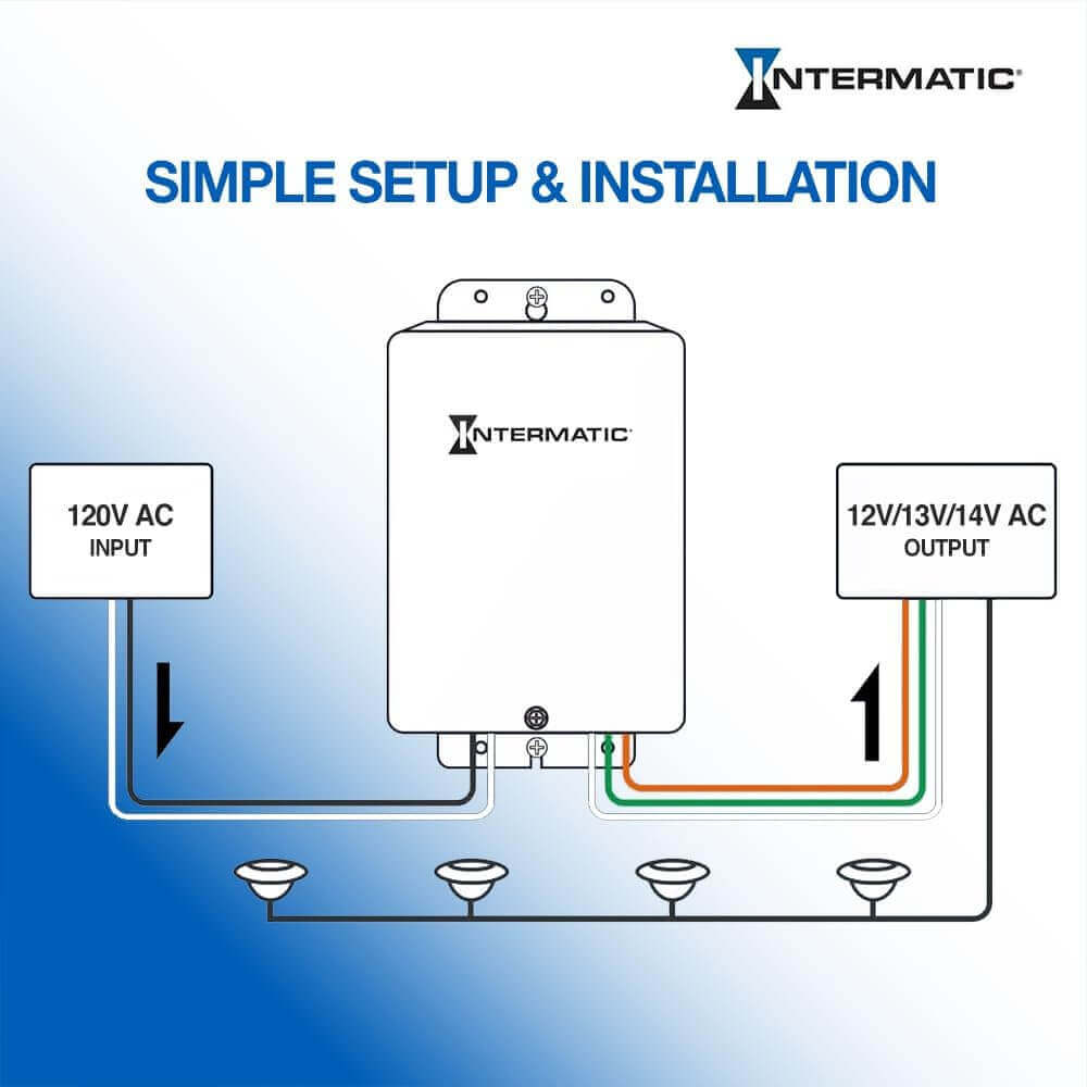 Intermatic PX300S • 300W Pool Transformer, Multi Tap • Stainless Steel - Transformer - All Lighting Direct