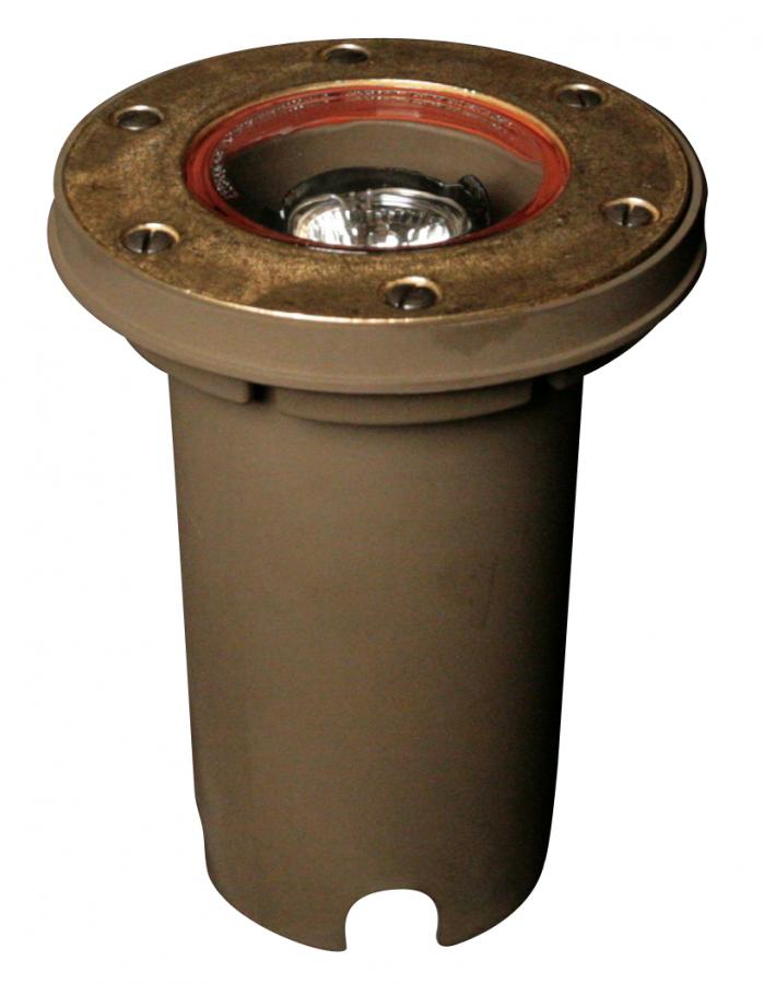 FX Luminaire RPNLRGBS | RP Well Light, No Lamp, Ring Faceplate in Natural Brass