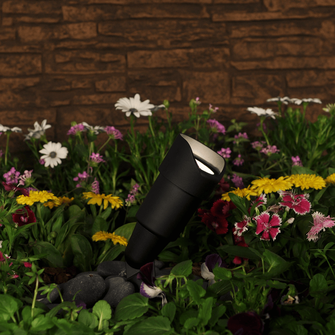 FX Luminaire RS-NL-FB | RS Up light in Flat Black, No Lamp & Clear Lens Uplight - All Lighting Direct