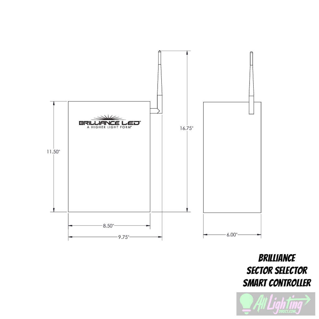 Brilliance Sector-Selector 800W Smart Controller 12-24V, with Antanea - Timer - All Lighting Direct