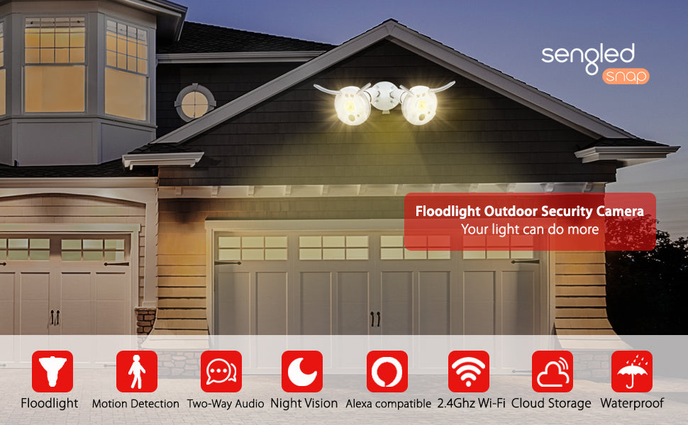 Sengled SNAP 2 • Snap Smart Camera with Wifi Security Camera Built In - Smart LED Bulb - All Lighting Direct